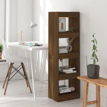 Librería/Partición Roble Marrón 40x30x135 cm