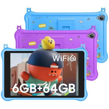 Blackview Tab 50 Kids - Tablet WiFi 6 de 8 pulgadas, 6GB RAM, 64GB almacenamiento, batería de 5580mAh, resolución de 1280*800 para niños