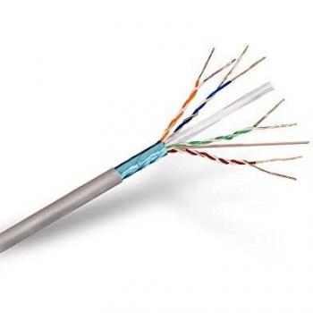 NANOCABLE 10.20.0902 - Cable de Red Ethernet rigido RJ45 Cat.6 FTP AWG24, rigido, Gris, Bobina de 100mts