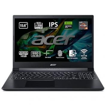 Portátil Gaming Acer Aspire 7 A715-43G-R8XK - 15.6 FullHD, AMD Ryzen 5 5625U, 16GB RAM, 512GB SSD, NVIDIA GeForce RTX 305