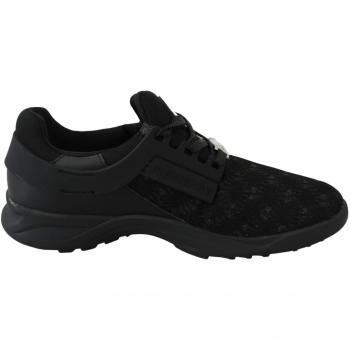 Plein Sport Black Polyester Runner Beth Sneakers - Size US6/EU36/UK6