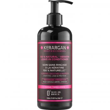 Acondicionador sin aclarado de queratina Kerargan - Fortalece, hidrata y nutre - Para cabello seco - Sin sulfatos, parabenos ni siliconas - 350ml