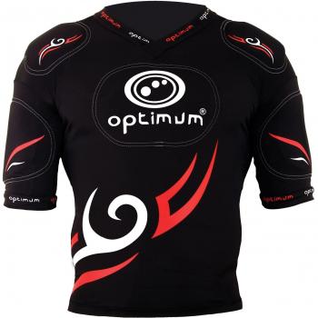 Optimum Tribal - Protección de hombros para hombre, tamaño L, color negro