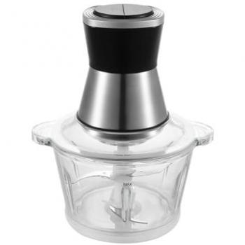 Picadora de Carne Eléctrica 500W con Vaso de Cristal de 2L