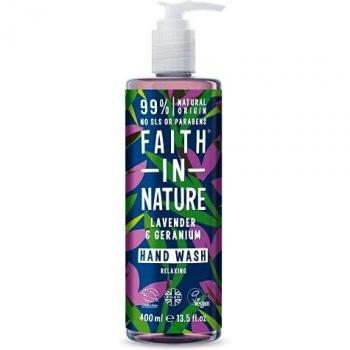 Jabón Líquido Natural para Manos de Lavanda y Geranio - 400 ml
