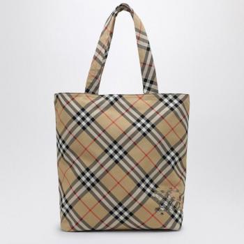 Burberry Vintage Check Classic Tote Bag for Men - Beige - One Size
