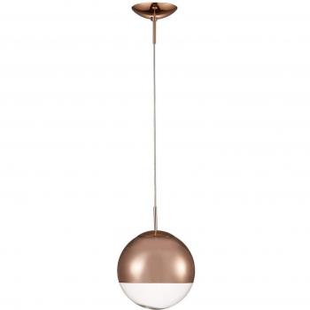 Lámpara colgante Miranda Cobre 1 bombilla 45cm E27