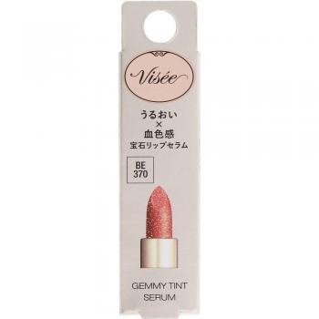 Visee Gemmy Tint Serum Limited Edition BE370 Coral Quartz - Moisturizing Lip Gloss and Sheer Tint