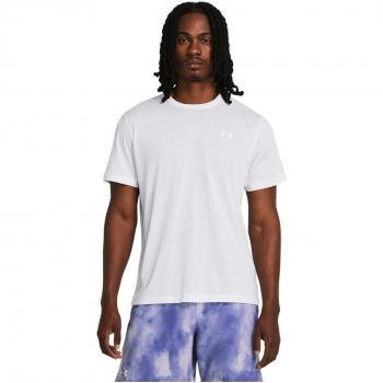 Camiseta de hombre Under Armour Launch Streaker manga corta blanca