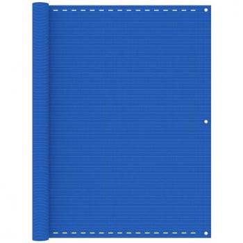 Pantalla de balcón HDPE azul 120x500 cm