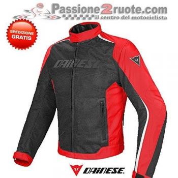 Dainese HYDRA FLUX D-DRY JACKET, BLACK/RED/WHITE, Size 50 | 201654575-678_50