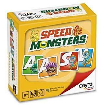 Cayro - Speed Monsters - Juego Palabras y Desarrollo lingüístico - Juego de Mesa - Desarrollo de Memoria y expresión Verbal y comunicación - Juego de Mesa