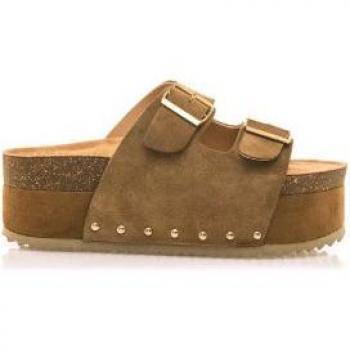 Sandalias de bloque mujer Everly Marrón Mustang