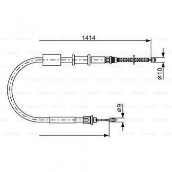 Cable de freno de mano Bosch 1 987 477 655 - Alta calidad y durabilidad