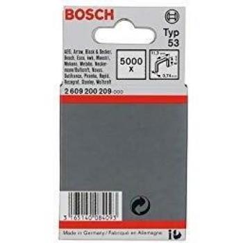 Bosch 2 609 200 209 - Grapa de alambre fino tipo 53-11,4 x 0,74 x 6 mm