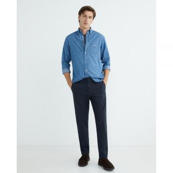 Camisa de hombre Regular Fit azul Gant - Estilo clásico y elegante
