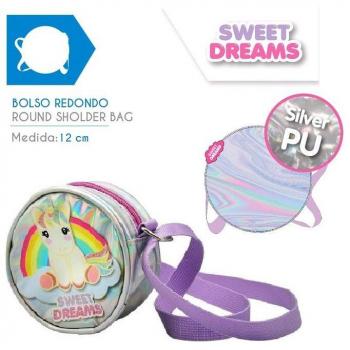 Bolso Bandolera Unicornio Plateado
