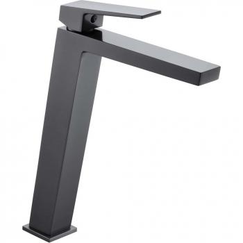 Grifo Monomando Alto para Lavabo Art Imex - Mezclador de Agua Fría y Caliente, Ahorro de Agua, Color Black Gun Metal