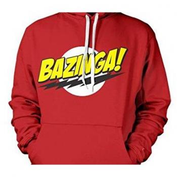 Desconocido The Big Bang - Sudadera Bazinga Super Logo - Rojo
