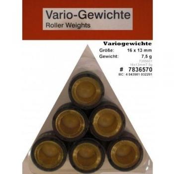 variomatik ruedas Pesas 16 x 13 mm 7 5 Talla para roller Kymco People 50 2takt
