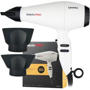 BaByliss PRO Levante 2100W Ionic Hair Dryer White