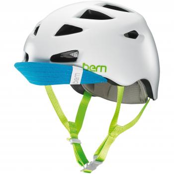 Bern - Casco para Bicicleta Mujer Multideporte - Modelo: Melrose Satin. Color: Blanco. Talla: M/L