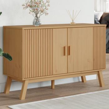 OLDEN Solid Pine Wood Sideboard - Brown 114x43x73.5 cm