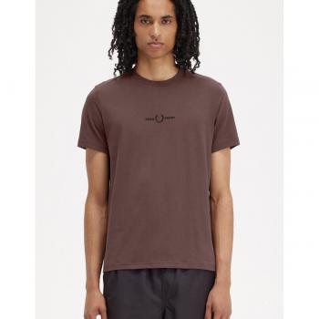 Camiseta Fred Perry M4580 - Diseño clásico de algodón transpirable con logotipo bordado y cuello redondo