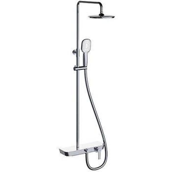 Clever 99732 Conjunto de Ducha Monomando Extensible Nine, Elegance, Cromado