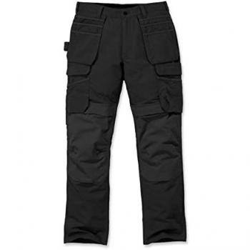 Carhartt Steel Rugged Flex Relaxed Fit Double-front Cargo Multi-pocket Work Pant Pantalones de trabajo para Hombre, Negro (Black/Black), 40W / 30L