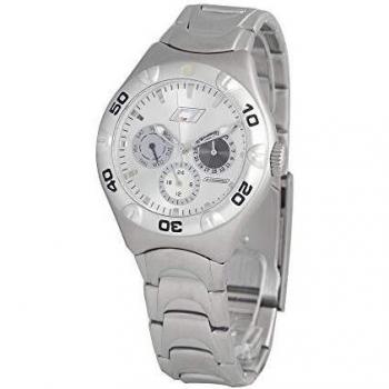 Chronotech unisex adult analogue quartz watch with stainless steel strap cc7051m06m