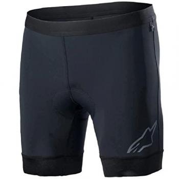 Alpinestars Bóxer de Bicicleta de Montaña Alps Interior Negro con Cofres, Pantalones Interiores para Hombre, Talla 30