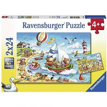 Puzzle Ravensburger Vacaciones en el Mar - 2x24 Piezas para Niños