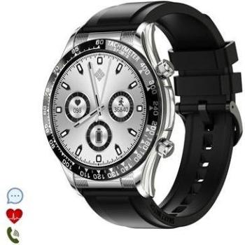 Smartwatch E18 Pro DAM con Monitor de Tensión y O2 en Sangre, 15 Modos Deportivos, NFC, Color Plata y Negro