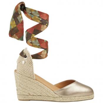Zapatos de cuña para mujer La Valeta en color beige