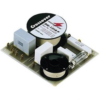 Monacor DN-1218P - Red de cruce de 2 vías para altavoces de 8 Ohmios, ideal para HiFi y PA