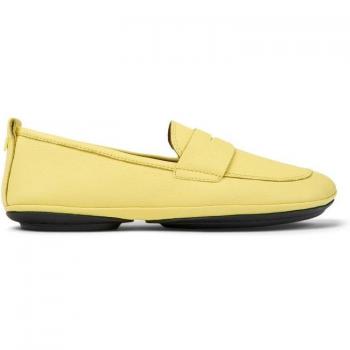 Camper Right Nina - Bailarinas amarillas de piel para mujer