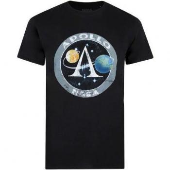 Camiseta de algodón blanca para hombre NASA Apollo XXL