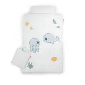 Juego de Sábanas Junior Jelly & Wally 100 x 140 cm Azul GOTS