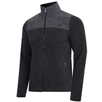 Dare 2b Foretold Full Marl - Forro Polar con Bolsillos Inferiores con Cremallera, Color Negro y Gris carbón, L