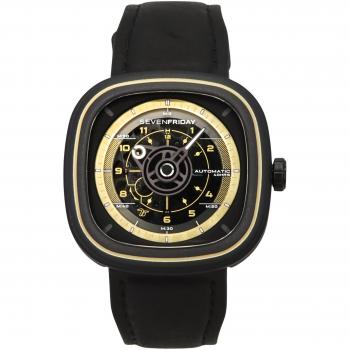 Sevenfriday T Series NFC Automatic Men's Watch - Stainless Steel Black Dial T2/06