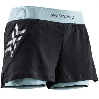 X-bionic Pantalones Cortos Twyce Race Negro con tecnología de compresión, diseño ergonómico, tejido transpirable y propiedades de secado rápido