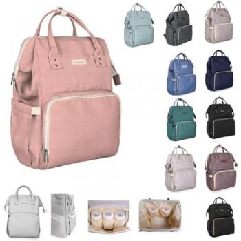 Bolso Cambiador Kikkaboo Siena Rosa, Mochila, Cambiador, Longitud de Asa Ajustable