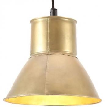 Lámpara colgante redonda 25 W latón 17 cm E27