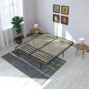 Somier de láminas SOMKIT 90x190 cm en metal negro - Sencillo y robusto, entrega en kit