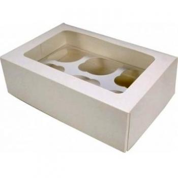 Caja Cupcake 24X16,5X7,5/6Cavi 90080-Bca