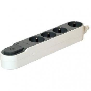 Regleta Enchufes 4 Tomas con interruptor Chacon