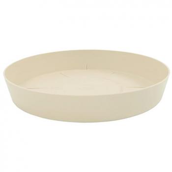 Plato Redondo PLASTIKEN Tes Ø24 cm Ecru para Macetas