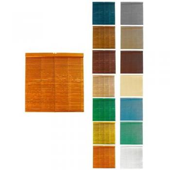 Persiana de Madera Alicantina con Polea Metálica - Estor Enrollable para Ventanas, Puertas, Salón 70 x 180 cm (Naranja (Barnizada))