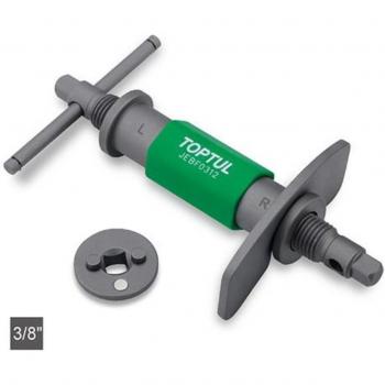 Kit de herramientas especiales para el mantenimiento del sistema de frenos TOPTUL JGAR0402, incluye herramienta de giro/retroceso y émbolo para pinza de freno